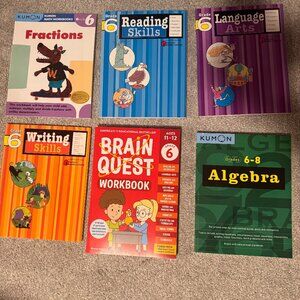 Brand New 6th Grade School Workbooks – Never Used – Sold as a Bundle